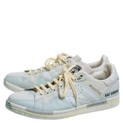 Adidas By Raf Simons Multicolor Leather Low Top Sneakers Size 41.5