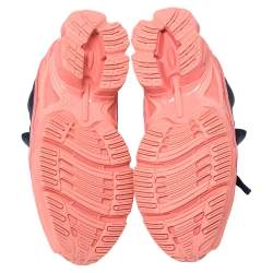 Adidas By Raf Simons Blue/Pink Leather And Mesh Ozweego Sneakers Size 40