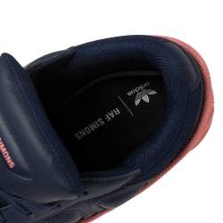 Adidas By Raf Simons Blue/Pink Leather And Mesh Ozweego Sneakers Size 40