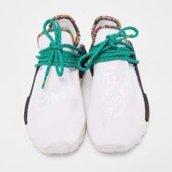 Pharrell Williams x Adidas White Fabric Human Body NMD Sneakers Size 37 1/3