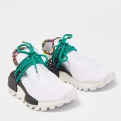 Pharrell Williams x Adidas White Fabric Human Body NMD Sneakers Size 37 1/3