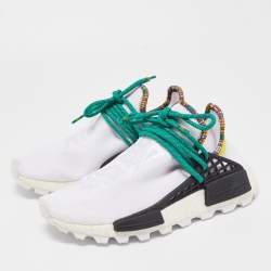 Pharrell Williams x Adidas White Fabric Human Body NMD Sneakers Size 37 1/3