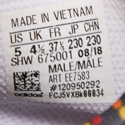Pharrell Williams x Adidas White Fabric Human Body NMD Sneakers Size 37 1/3