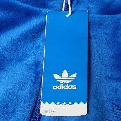 Adidas x Jeremy Scott Blue Velvor Crop Track Jacket S