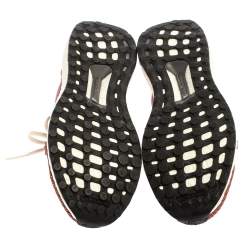 adidas By Stella McCartney Pink Mesh And Knit Fabric Ultra Boost Lace Up Sneakers Size 38 2/3