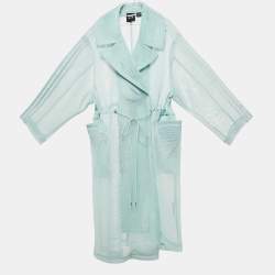 Adidas X Ivy Park Green Mesh Trench Coat S