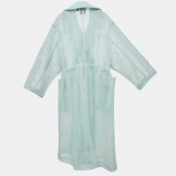 Adidas X Ivy Park Green Mesh Trench Coat S