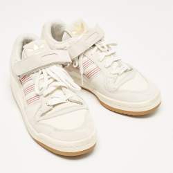 Adidas x Arwa Al Banawi Multicolor Canvas and Suede Forum 84 Low Sneakers Size 38 2/3