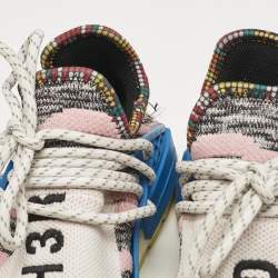 Pharrell Williams x Adidas Multicolor Knit Fabric NMD Hu Solar Pack Mother Sneakers Size 38