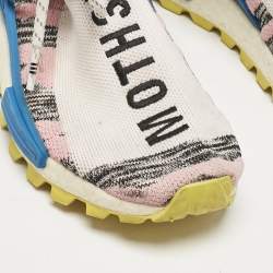 Pharrell Williams x Adidas Multicolor Knit Fabric NMD Hu Solar Pack Mother Sneakers Size 38
