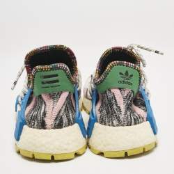 Pharrell Williams x Adidas Multicolor Knit Fabric NMD Hu Solar Pack Mother Sneakers Size 38