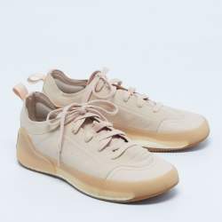 Pre Owned Adidas By Stella McCartney Pink Neoprene Treino Sneakers Size 39 1/3