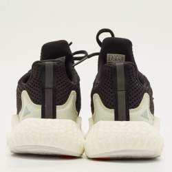 Pre Owned Adidas Parley Alphaboost Size 40 Black Mesh Lace Up Sneakers