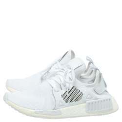 Adidas White Leather And Fabric NMD XR1 Sneakers Size 41