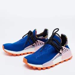 Pharrell Williams x adidas Blue Knit Fabric Human Body NMD Sneakers Size 36.5