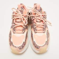 Adidas Pink Patent Leather and Glitter Magmur Runner Sneakers Size 41 1/3