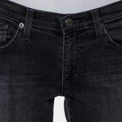 Adriano Goldschmied Dark Grey Denim Distressed Skinny Ankle Length Jeans M