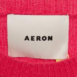Aeron Chateau Rose Pink Cashmere Gretchen Long Sleeve Sweater S