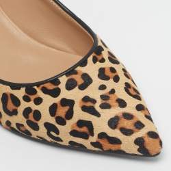 Pre Owned Age of Innocence Brown/Beige Calf Hair Pointed Toe Pumps Size 39