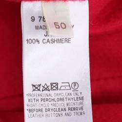 Pre Owned كاشمير كارديغان أغنونا زهري مقاس كبير جدًا