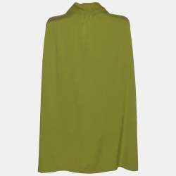 مملوكة مسبقًا Agnona Green Crepe Sleeveless Tops XL