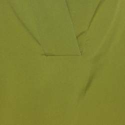 مملوكة مسبقًا Agnona Green Crepe Sleeveless Tops XL