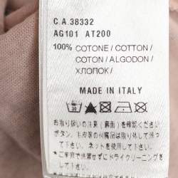 Pre Owned بلوزة بدون أكمام أجنونا بيج قطن طقم مقاس كبير (لارج)