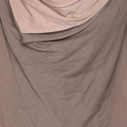 Pre Owned بلوزة بدون أكمام أجنونا بيج قطن طقم مقاس كبير (لارج)