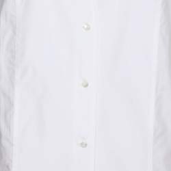 مملوكة مسبقًا قميص أجنونا أبيض قطن بأزرار من الأمام مقاس كبير (لارج)