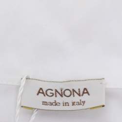 مملوكة مسبقًا قميص أجنونا أبيض قطن بأزرار من الأمام مقاس كبير (لارج)