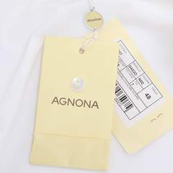 مملوكة مسبقًا قميص أجنونا أبيض قطن بأزرار من الأمام مقاس كبير (لارج)