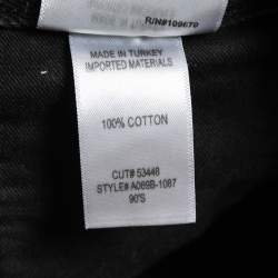 Agolde Black Distressed Denim Mom Jeans S Waist 25" 
