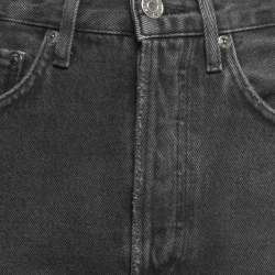 Agolde Black Distressed Denim Mom Jeans S Waist 25" 