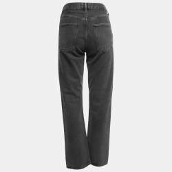 Agolde Black Distressed Denim Mom Jeans S Waist 25" 