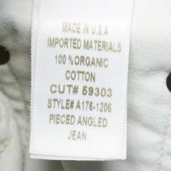 Agolde Blue Washed & Distressed Denim High Rise Jeans S Waist 25"