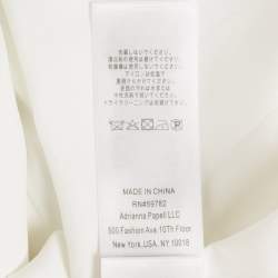 مملوكة مسبقًا فستان آيدان ماتوكس ميدي بكسرات وتفاصيل مكش وفة ليشمير عاجي مقاس صغير