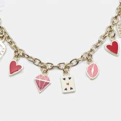 Aigner Charm Enamel Gold Tone Bag Charm