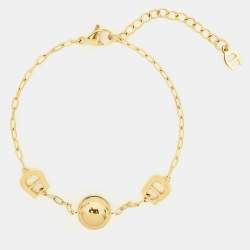 مملوكة مسبقًا سوار أيغنر شعار كريستال راتنج لون ذهبي