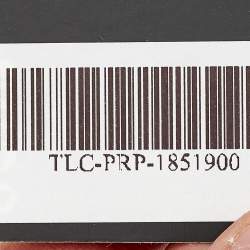 Pre Owned Aigner Logo Leather Silver Tone Bracelet