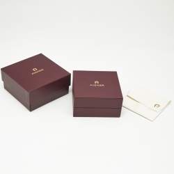 Pre Owned Aigner Logo SIlver Tone Ring Size 52