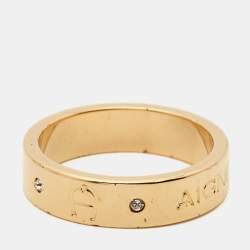 مملوكة مسبقًا خاتم إيغنر شعار كريستال بلون ذهبي وردي مقاس 55