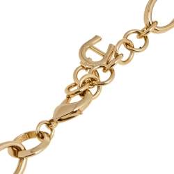 Pre Owned Aigner Gold Plated Cameo Necklace & Earrings Set