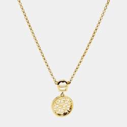 Pre Owned Aigner Gold Tone Necklace Set