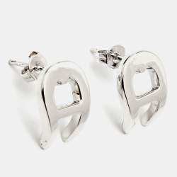 Pre Owned Aigner Crystal SIlver Tone Necklace Set