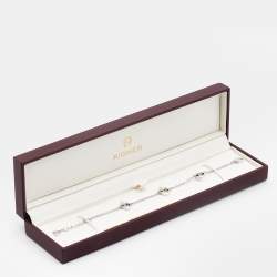 Pre Owned Aigner Faux Pearl Silver Tone Bracelet