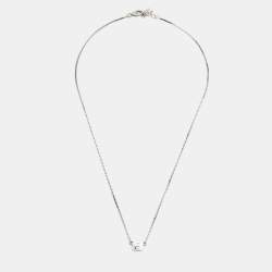 Aigner Logo Sterling Silver Necklace and Earrings