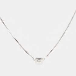 Aigner Logo Sterling Silver Necklace and Earrings