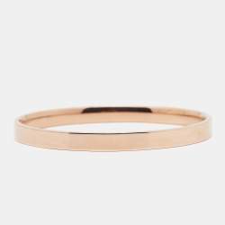 Aigner Rose Gold Plated Crystal Bangle Bracelet