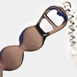 Pre Owned Aigner Crystal Sterling Silver Necklace Set