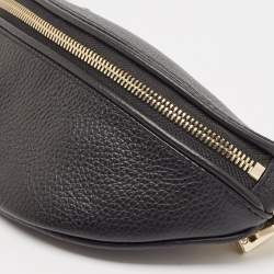 Aigner Black Leather Small Serena Belt Bag